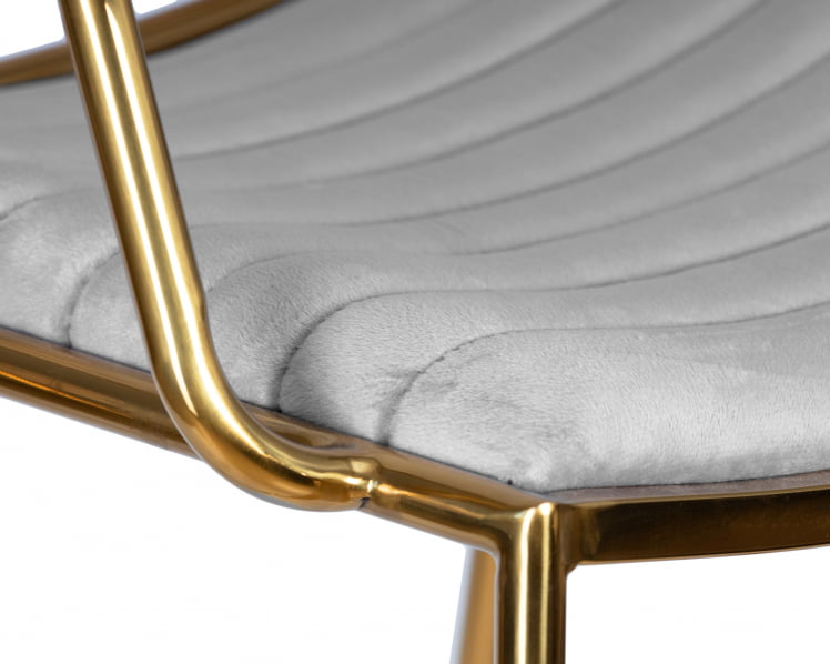 Стул барный DOBRIN MILLER GOLD (cветло-серый велюр (135-37))_6