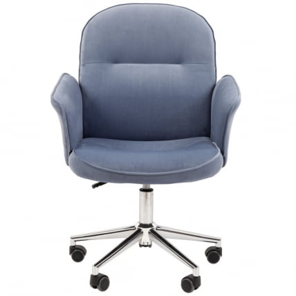 Офисное кресло CHAIRMAN HOME 130 велюр Голубой_1