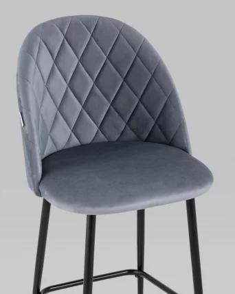 Стул полубарный Марсель ПЛ велюр Серый_7