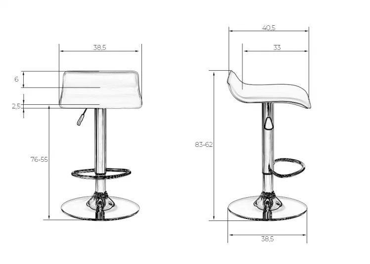 Стул барный DOBRIN TOMMY Кремовый_6
