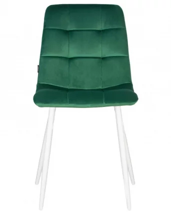 Стул обеденный DOBRIN CHILLY (Темно-зеленый Holland 30, основание белое)_2