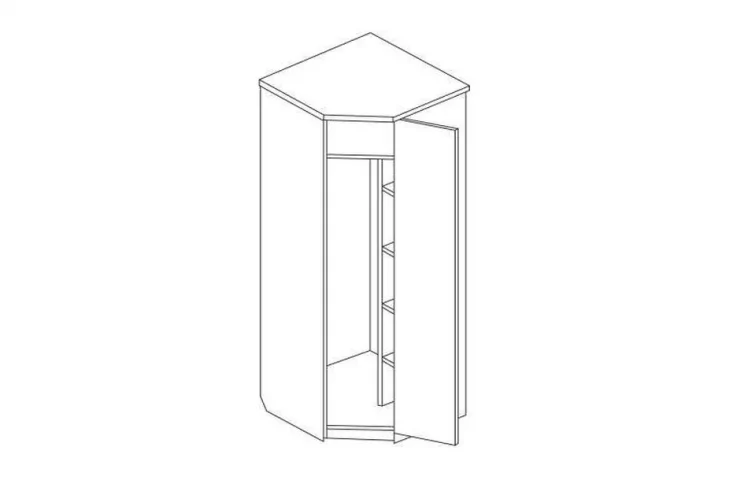 Шкаф угловой (каркас) 06.23 Дуб кальяри_1