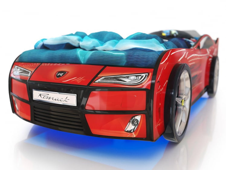 Кровать-машина Kiddy Красный_3