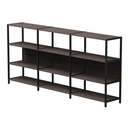 Набор стеллажных систем Everprof EVO №3 Дуб Пасадена Черный_0