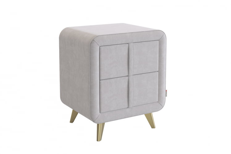 Тумба прикроватная Софи 2 TM-001.2 галька (велюр)_0
