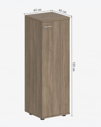 Шкаф средний правый Sigma SG.804.OD.OD.R Дуб темный_1