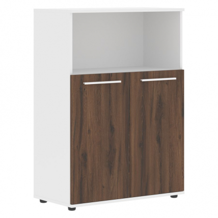 Шкаф с глухими малыми дверьми EDIS EMCS 85.3 Дуб Денвер темный Белый Белый_0