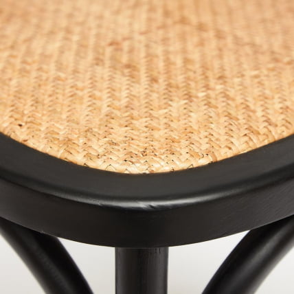 Стул CROSS (mod.CB2001) дерево береза, 49.5*53.5*87, черный_2