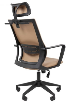 Кресло руководителя Chairman 545 экокожа Бежевый_8