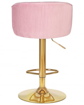 Стул барный DOBRIN DARCY GOLD (розовый велюр (1922-16))_4