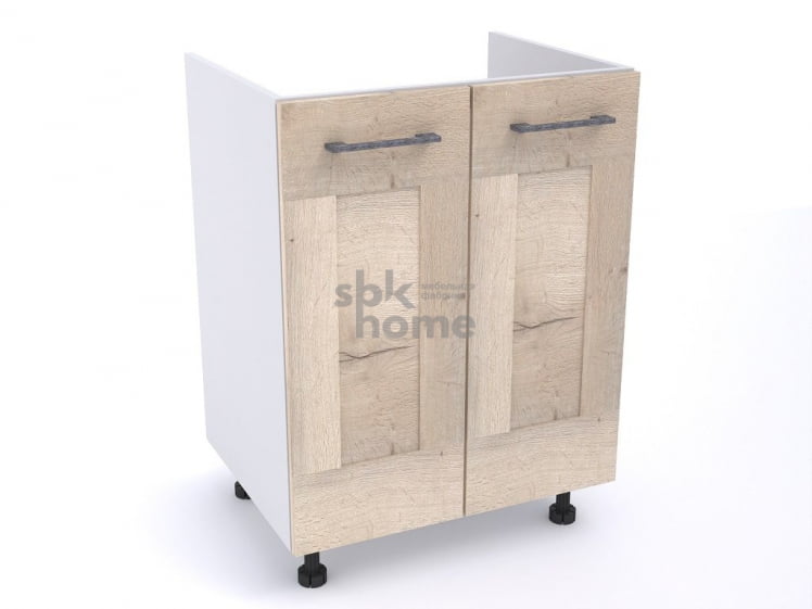 Стол под мойку СМ-60 2-х дверный, Дублин (600*470*820) Дуб галифакс белый, 21612 _0