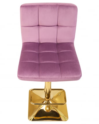 Стул барный DOBRIN GOLDIE Пудрово-сиреневый велюр MJ9-52_6