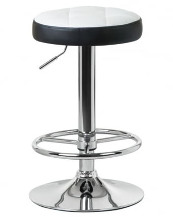 Табурет барный DOBRIN BRUNO (бело-черный) 2 шт_1