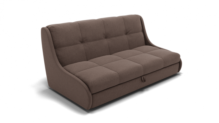 Диван Куба 1950 (ЗР) Цвет фасада: Коричневый; Тип: Прямой; Материал фасада: Металл/Велюр_0