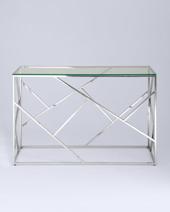 Консоль АРТ ДЕКО 120*40 Серебро_2