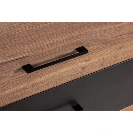 Комод Loft с 3 ящиками Дуб табак/Графит_4