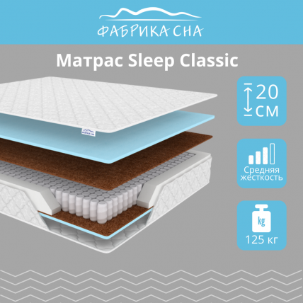 Матрас Слееп Cлассиc 80кс190 / Sleep Classic 80x190_1