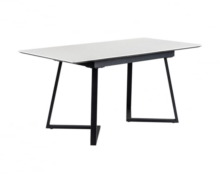 Стол Роналдо раздвиж. 120-160 Светлый мрамор/Бабочка_4