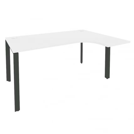 Стол эргономичный правый на П-образном м/к ONIX O.MP-SA-4R Белый Бриллиант/Антрацит_0