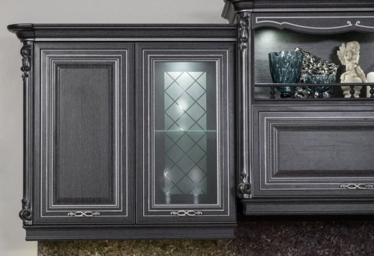 Кухонный гарнитур Италия №08 Черный Дуб темный_3