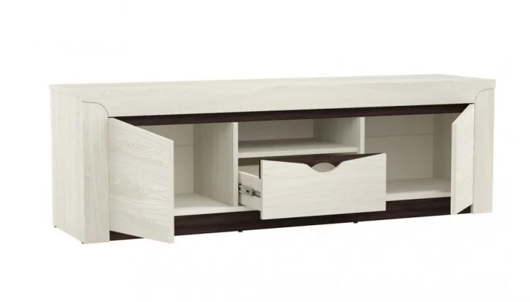 Тумба под ТВ Лючия 33.17 Ясень анкор светлый Венге_1