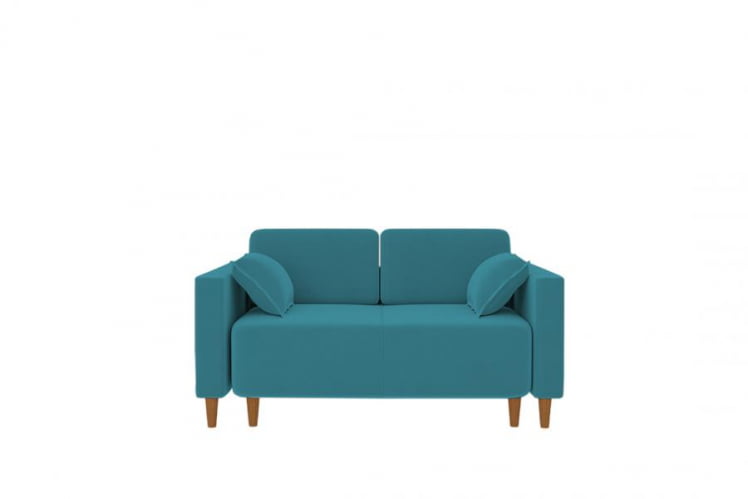 Диван прямой Ультра (Berhouse) Цвет фасада: Азур велюр; Тип: Прямой; Материал фасада: Металл/Велюр_0