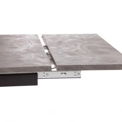 Стол VIGO ЛДСП/HPL/металл, 120 x 80 x 30 х 30 х 75 см, Мрамор черный/черный_6