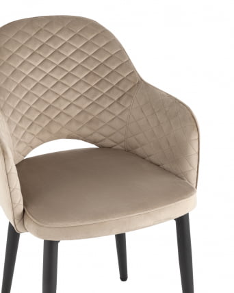 Стул Венера диамант велюр Шампань_1