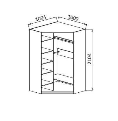 Шкаф угловой (2х дверный) ПМ-14 Юниор-6_2