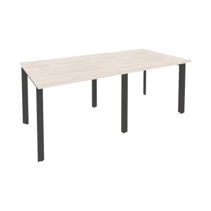 Стол переговорный (2 столешницы) ONIX O.MP-PRG-2.1 Денвер Светлый/Антрацит_0