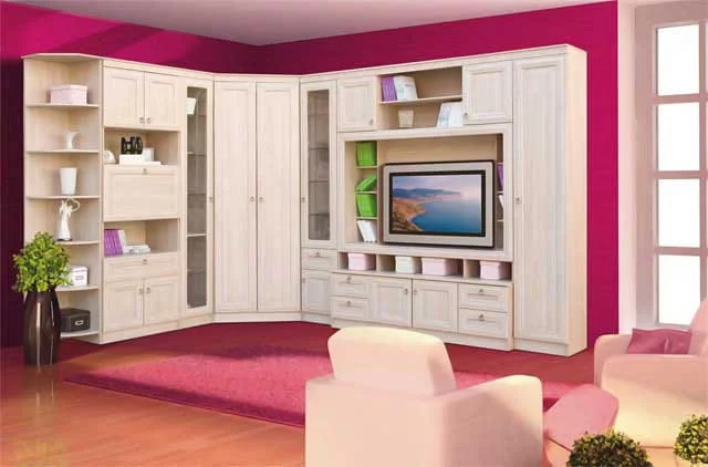 Шкаф угловой открытый Инна 607  Денвер светлый_2