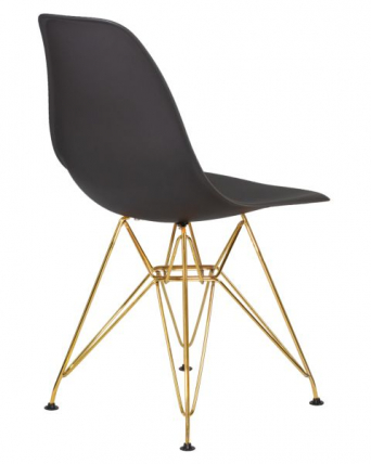 Стул обеденный ДОБРИН ДСР (ножки золотые, цвет тёмно-серый (ГР-04)) 4 шт / DOBRIN DSR (GR-04))_4