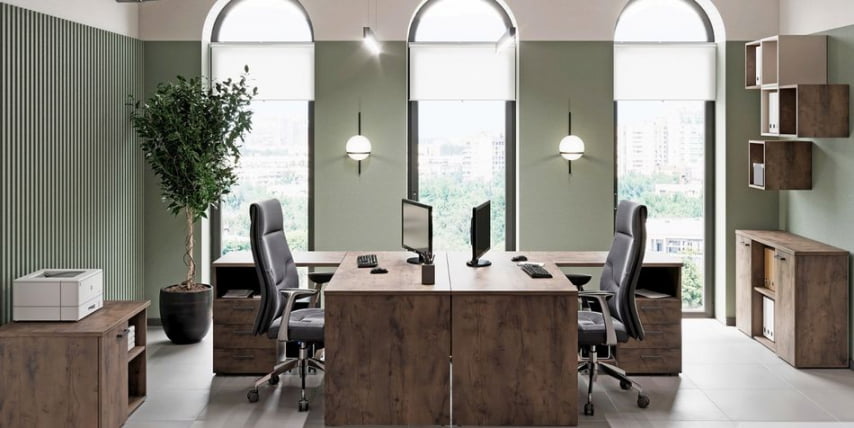 Стол письменный LEMO L-14 Таксония шоколадная_1