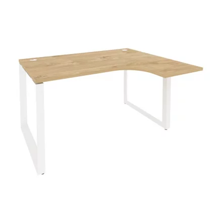 Стол эргономичный правый на О-образном м/к ONIX O.MO-SA-3R Тиквуд Светлый/Белый_0