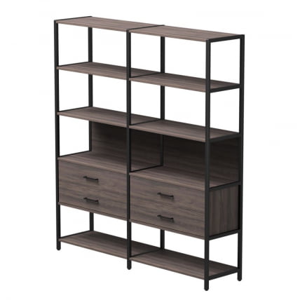 Набор стеллажных систем Everprof EVO №7 Дуб Пасадена Черный_0