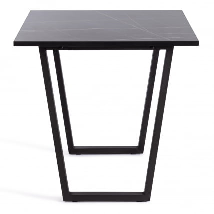 Стол COSTA ЛДСП/HPL/металл, 120 х 80 х 75 см, Гранит темный/черный_1