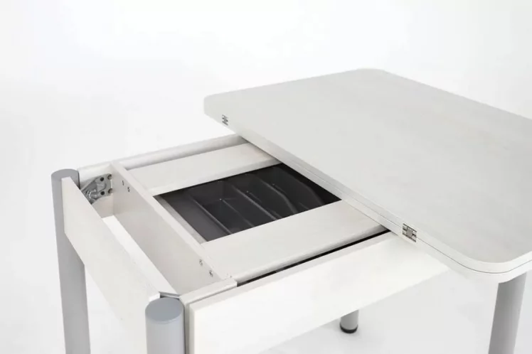 Стол-трансформер раскладной Прайм-3Р Ясень Анкор светлый_10