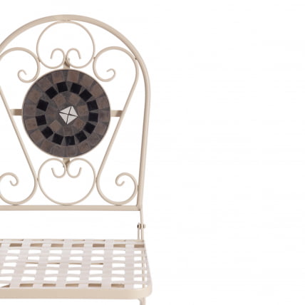 Стул Secret de Maison VICENZA (mod. PL08-7451RV) металл, 36*35*91 см, белый/плитка калейдоскоп_6