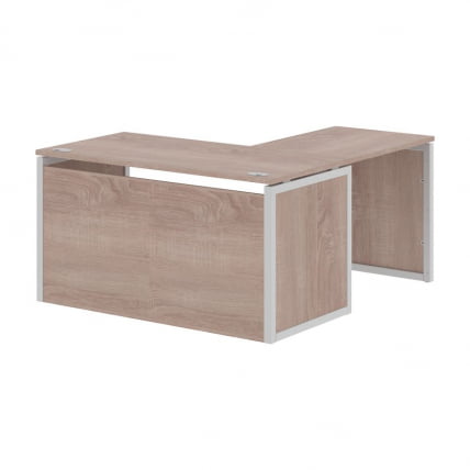 Стол письменный угловой левый XTEN-QP XQPCT 1415H L Дуб Сонома Серый_0