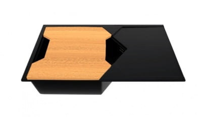 Разделочная доска Kit Kraken SEA массив бука дерево 450*429*25 78168_0