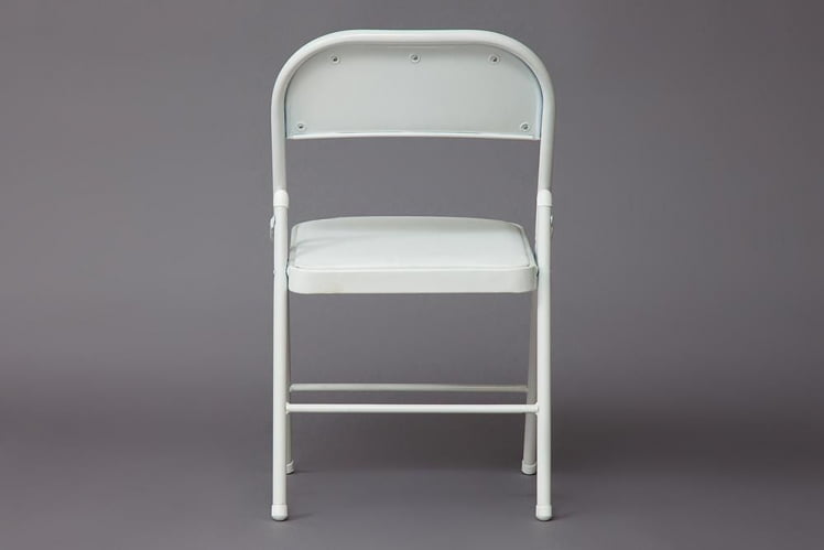 Стул складной FOLDER (mod. 032) / 1 шт. в упаковке каркас: металл, сиденье/спинка: экокожа, 41*51*76см, белый_4