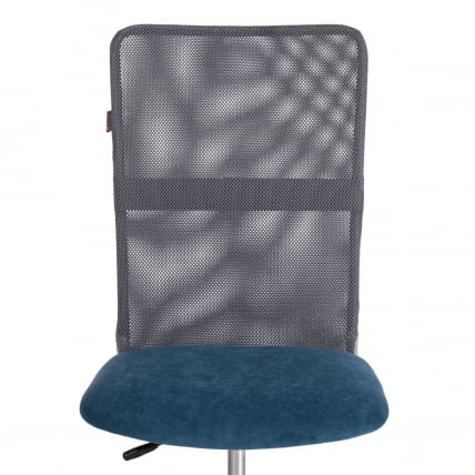 Кресло START флок/ткань, синий/серый, 32/W-12_5