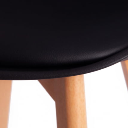 Стул барный TULIP BAR (mod. C1014H) / 1 шт. в упаковке пластик/дерево, 57 х 48 х 104 см, черный 3010/натуральный_7