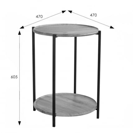 Стол журнальный BeautyStyle 21 Орех гикори gray_11