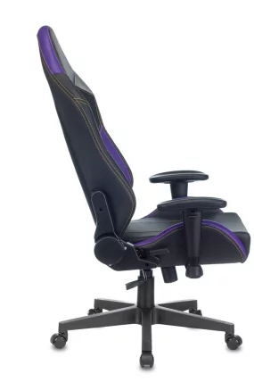Геймерское кресло Zombie HERO JOKER PRO Черный-фиолетовый_14