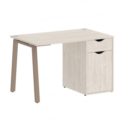 Стол письменный HOME OFFICE VR.SP-3-118.1.A Денвер Светлый/Мокко металл_0