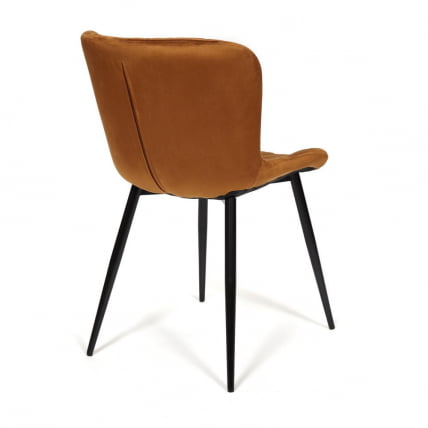 Стул QUINCY (mod. 8272) металл/ткань, 49х53х84,5 см, коричневый (G-062-61)/черный_1