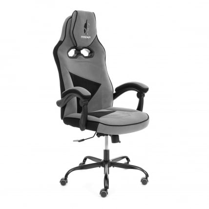 Кресло Arena metalBL велюр, серый/черный, 29/35_0