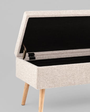 Банкетка Сторми с ящиком серо-бежевый_3