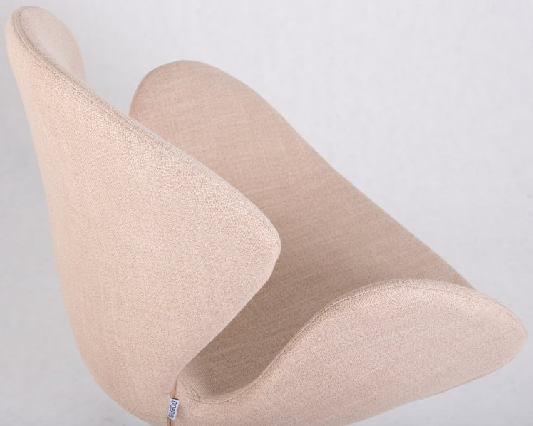 Кресло дизайнерское DOBRIN SWAN Бежевая ткань IF1_7